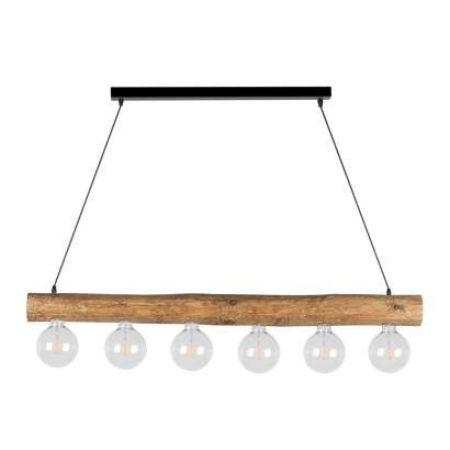 Spot Light 69880604 Trabo Simple lampa wisząca drewno sosna 6xE27 60W 115cm