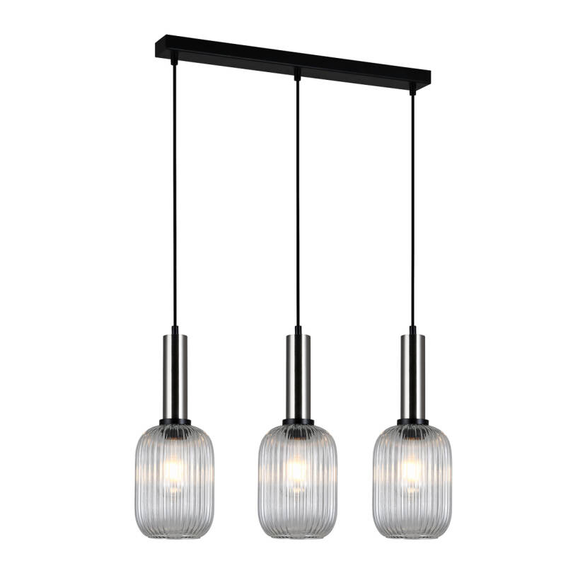 Italux Antiola PND-5588-3M-SC+CL lampa wisząca nowoczesna 62cm IP20 3xE27 40W