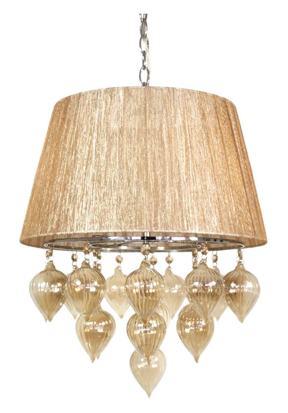 Candellux ELISSA 33-04567 lampa wisząca beżowy szklane bombki 3X40W E14 40cm