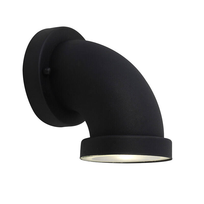 Italux kinkiet lampa ścienna Valdez Black 257A/BK-9 IP44 czarny LED 4W