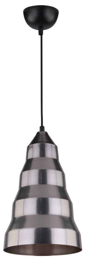 Candellux VESUVIO 31-58577 lampa wisząca aluminiowy klosz 1X40W E27 szary 20cm