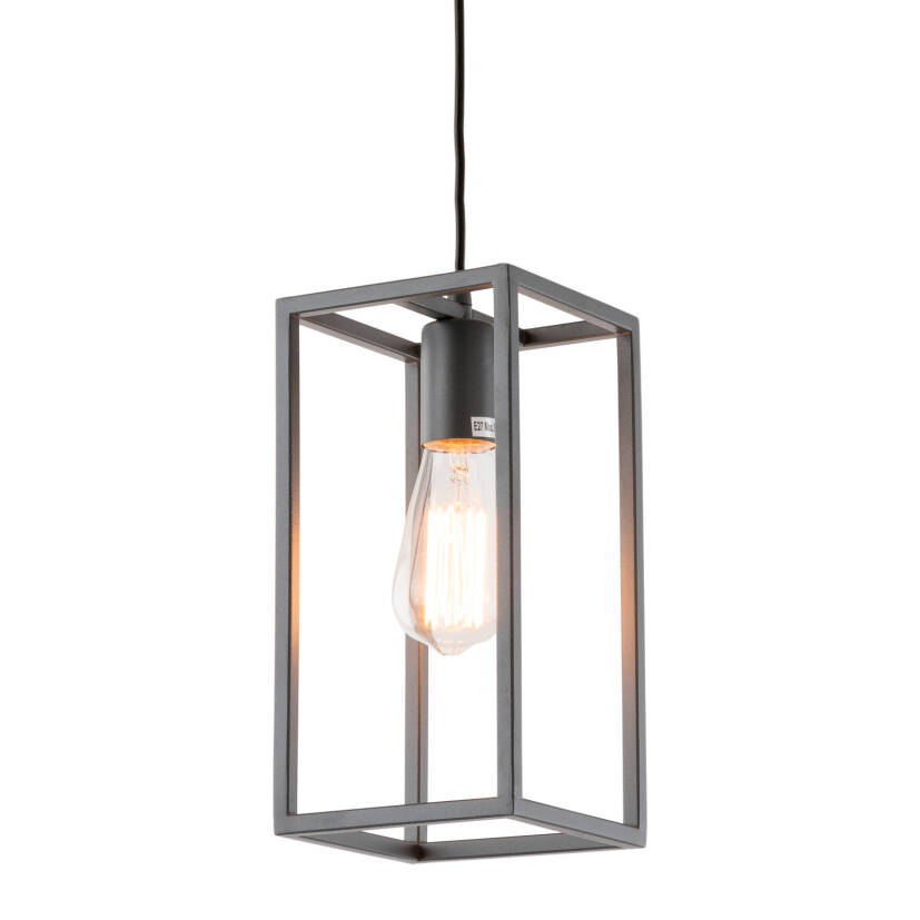 Italux Sigalo MD-BR4366-D1 GR lampa wisząca E27 1x60W IP20 28cm