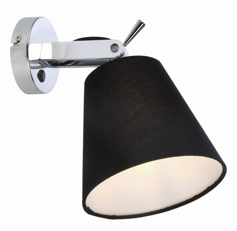 Light Prestige Bali LP-5031/1W BK kinkiet lampa ścienna czarna 1x60W E27 17cm