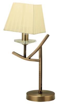 Candellux VALENCIA 41-84593 lampa stołowa patyna abażur 1X40W E14 28cm