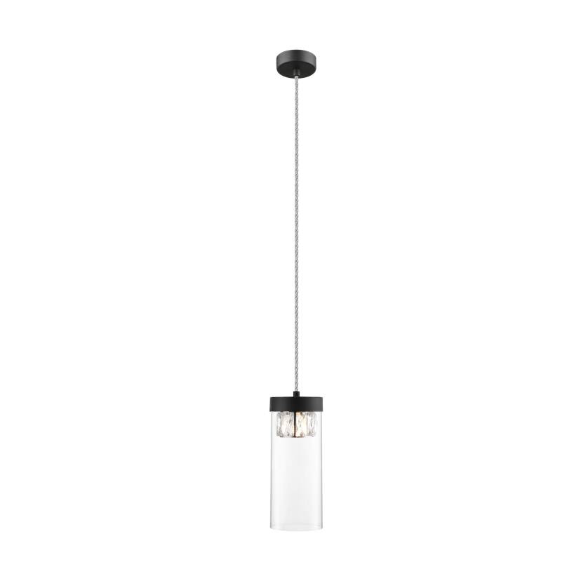 Zuma Line P0389-01D-P7AC GEM lampa wisząca czarny mat 1xG9 28W 11cm