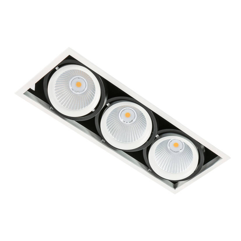 Italux Vertico Triple GL7108-3/3X18W 3000K WH+BL oprawa do wbudowania wpuszczana techniczna 3x18W LED 3000K 37,8cm