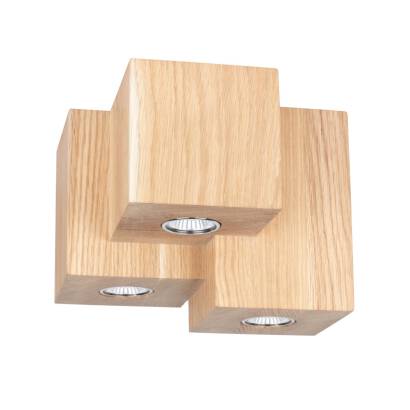 Spot Light 2076374 Wooddream Square plafon lampa sufitowa 3xGU10 Max. 6 W Dąb Olejowany 20cm