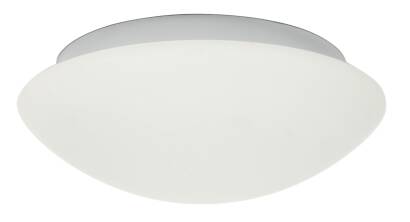 Candellux NINA 13-74235 plafon lampa sufitowa biała szklany klosz 1X60W E27 28cm