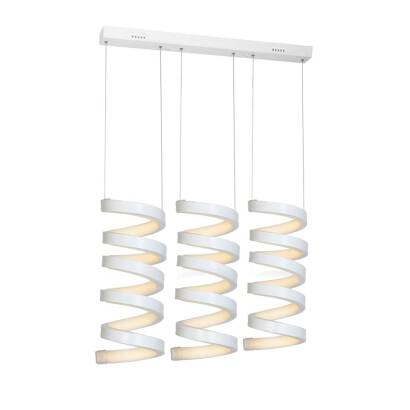 Milagro TWIST ML217 lampa wisząca matowy biały kolor fantazyjne spirale 18W LED 4000K 72cm