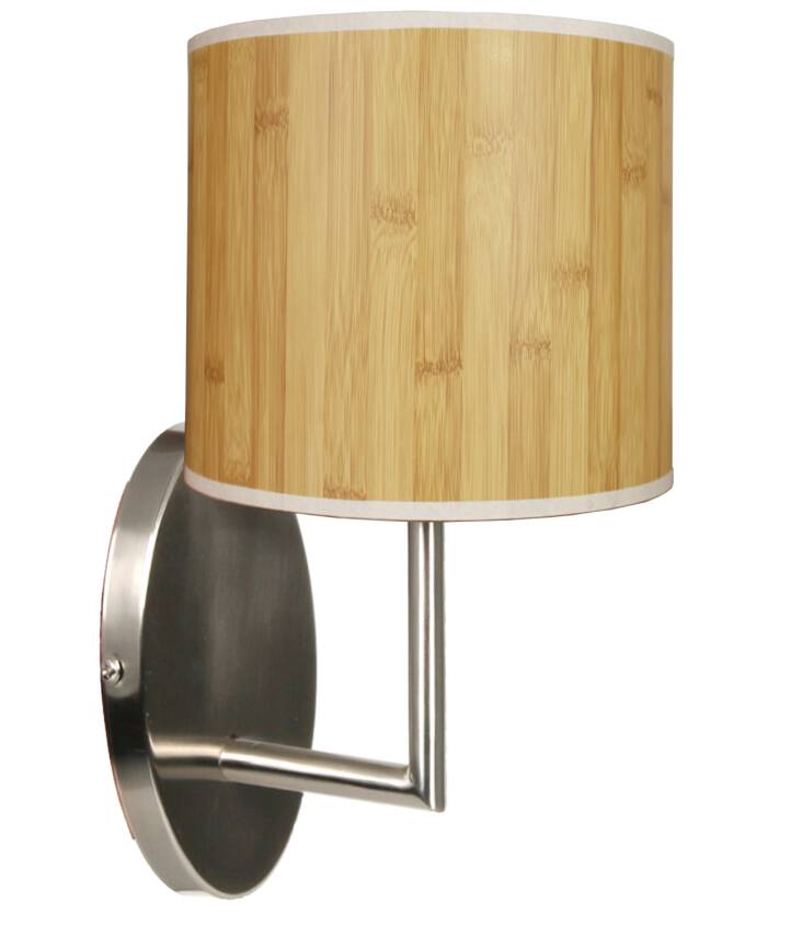 Candellux TIMBER 21-56729 kinkiert lampa ścienna abażur sosnowy, 1X40W E14 15 cm