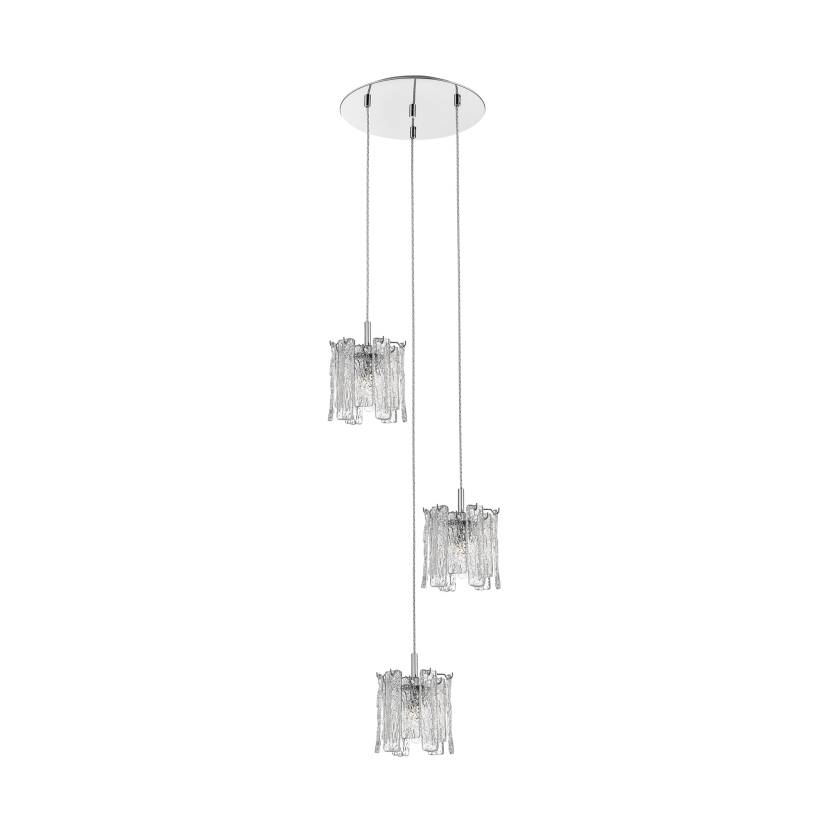 Zuma Line P0509-03D-B5AC FROZE lampa wisząca srebrny chrom 3xG9 42W 39cm