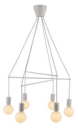 Candellux ALTO 36-70920 lampa wisząca biały mat E27 6x40W 62cm