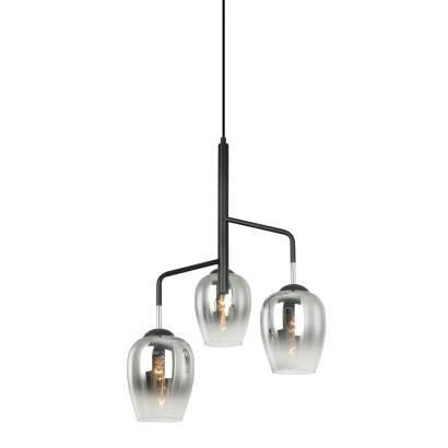 Italux Lesla PEN-5359-3-BKCR lampa wisząca nowoczesna 3x40W E27 48cm