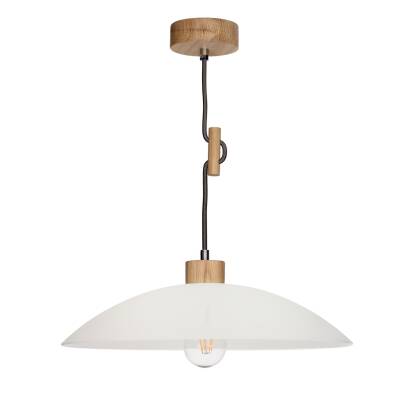 Spot Light 1408174 Jona lampa wisząca drewno dąb olejowany antracyt 1xE27 60W 40cm