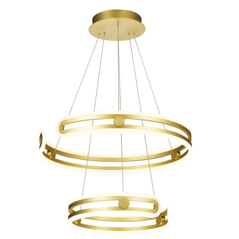 Italux Kiara MD17016002-2A GOLD lampa wisząca złoty LED 120W 3000K 60cm