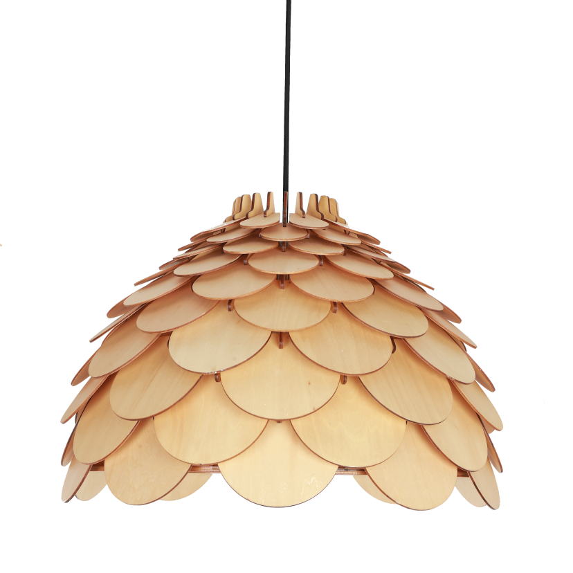 Light Prestige BURGO LP-101335/1P L lampa wisząca drewniana designerska 50cm