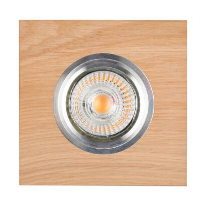 Spot Light 2515174 Vitar Wood Square oprawa do wbudowania 1x5W GU10 LED Dąb Olejowany 9,5cm