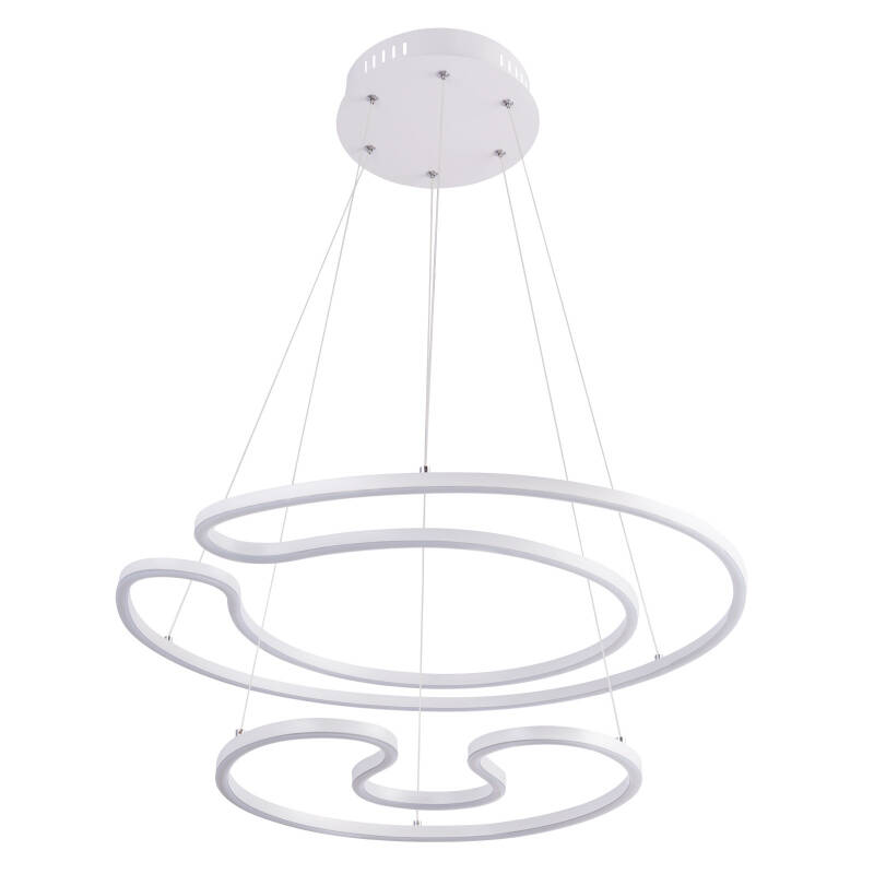 Globo WITTY 67097-60W lampa wisząca biały mat LED 67cm