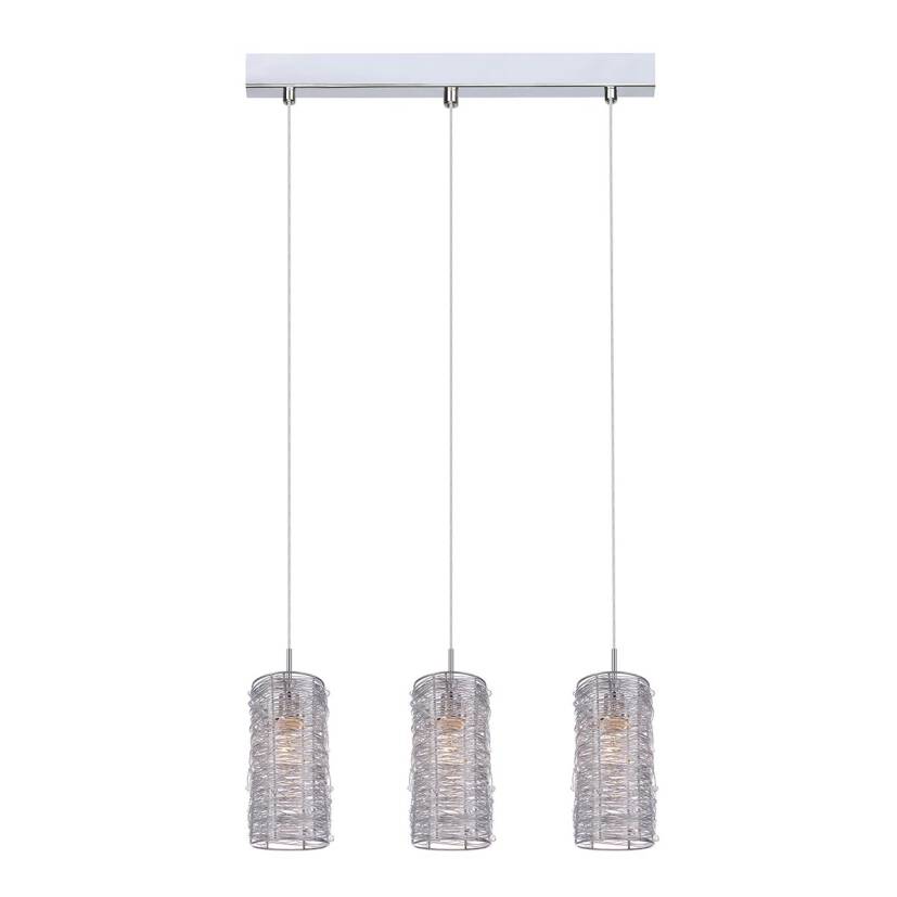 Italux lampa wisząca Linton MDM2136/3 srebrna