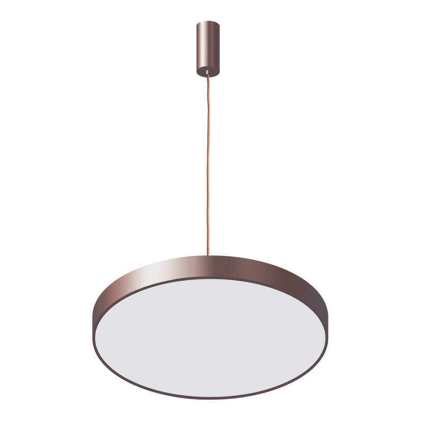 Italux Orbital 5361-860RP-CO-3 lampa wisząca nowoczesna akryl metal okrągła kawowy piaskowany LED 60W 3000K IP20 60cm