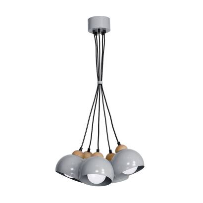 Milagro DAMA GRAY MLP6390 lampa wisząca szara 5xE27 40cm