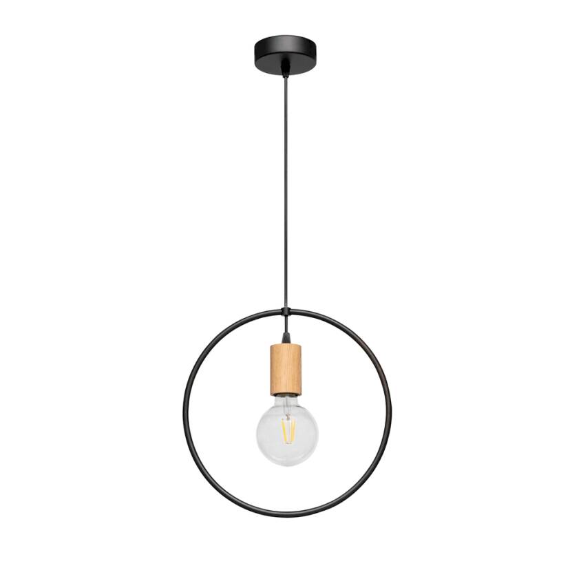 Spot Light 1650174 Carsten Wood lampa wisząca drewno dąb olejowany 1xE27 60W 32cm