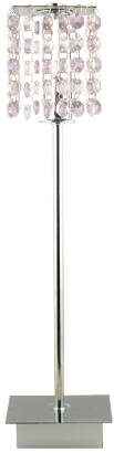 Candellux CLASSIC 41-59584 lampa stołowa kryształki metal fioletowa 1X40W G9 11 cm