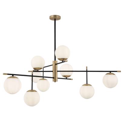 Maytoni Nostalgia MOD048PL-09G  lampa wisząca złoty 9XE14 40W 131,5cm