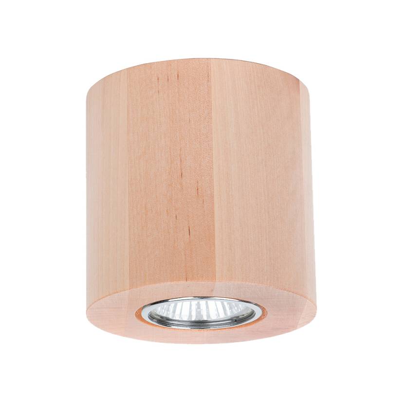 Spot Light 2566160 Wooddream Round oprawa stropowa natynkowa 1xLED GU10 5 W Brzoza 10cm