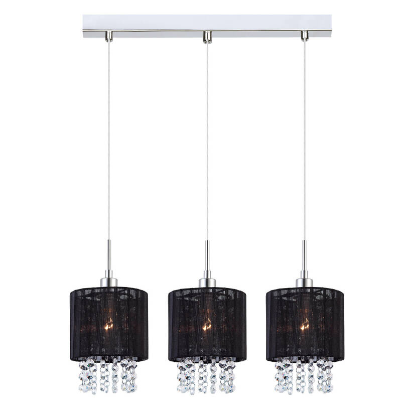 Italux lampa wisząca Astra BK MDM1953-3 BK czarny 58cm