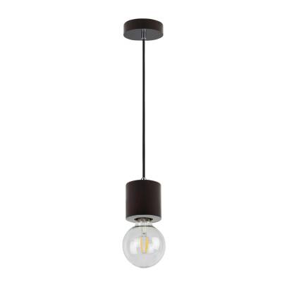 Spot Light 7069176 Trongo Round lampa wisząca loftowo-industrialna drewno orzech/czarny