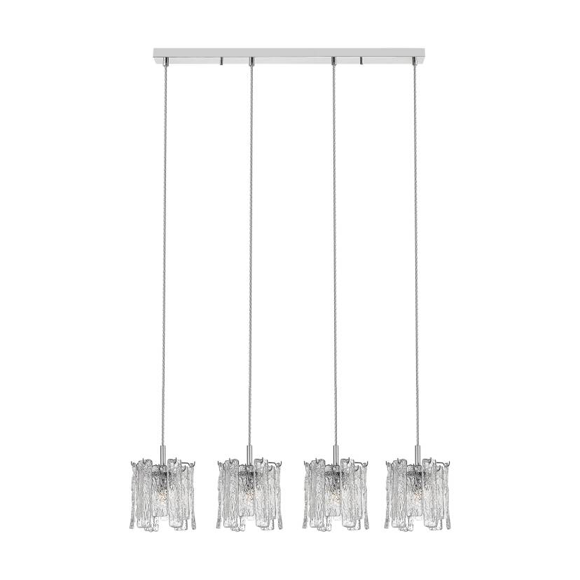 Zuma Line P0509-04C-B5AC FROZE lampa wisząca srebrny 4xG9 42W 100cm