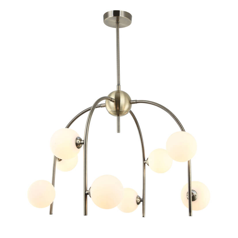 Italux lampa wisząca Celine MDM-3800/8 AB+W antyczny brąz 56cm