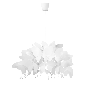 Light Prestige Farfalla 1 LP-3439/1P white lampa wisząca biała motyle 1x60W E27 50cm