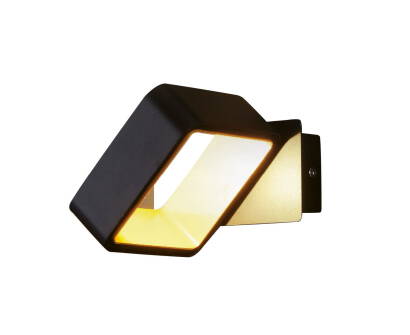 Maxlight Tokyo II W0169 kinkiet lampa ścienna metal czarno-złoty 1x4,5W LED 3000K 12cm