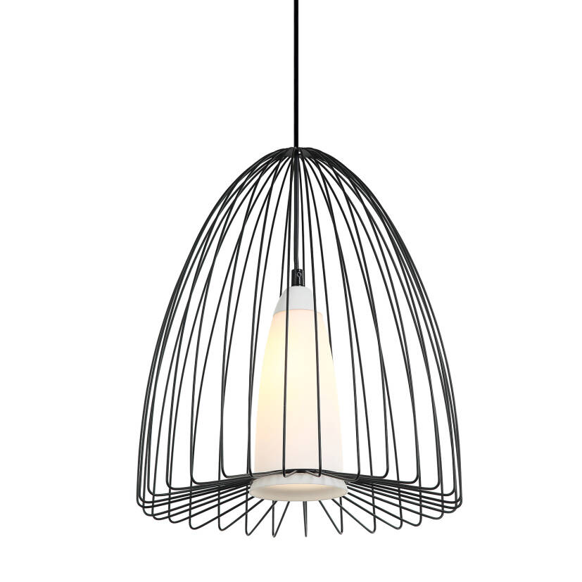 Italux lampa wisząca Lexi MDM-4017/1 BK czarna 33cm