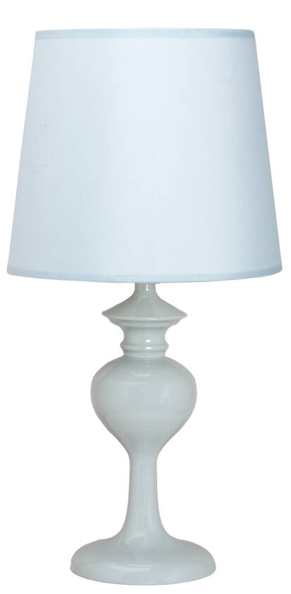 Candellux BERKANE 41-11749 lampa stołowa błękitna abażur 1X40W E14 20 cm 