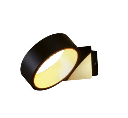 Maxlight Tokyo I W0167 kinkiet lampa ścienna czarny złoty metal 3000K 1x4,5W LED 12,5cm