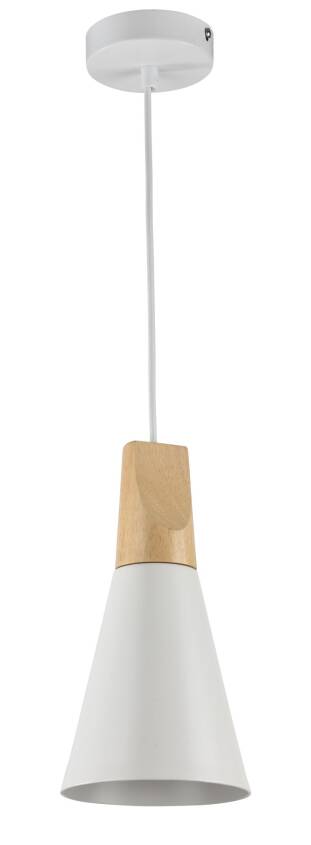 Maytoni Bicones P359-PL-140-W lampa wisząca biała 1xE27 60W 14cm