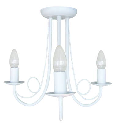 Light Prestige Perła 3 LP-020/3P white lampa wisząca biała 3x40W 35cm