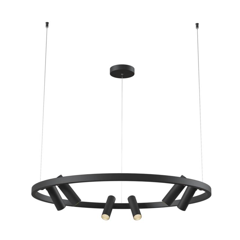 Maytoni Satellite MOD102PL-L42B lampa wisząca metal czarny LED 90cm