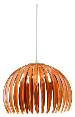 Candellux ABUKO 31-55043 lampa wisząca brązowy klosz akryl 1X60W E27 18 cm