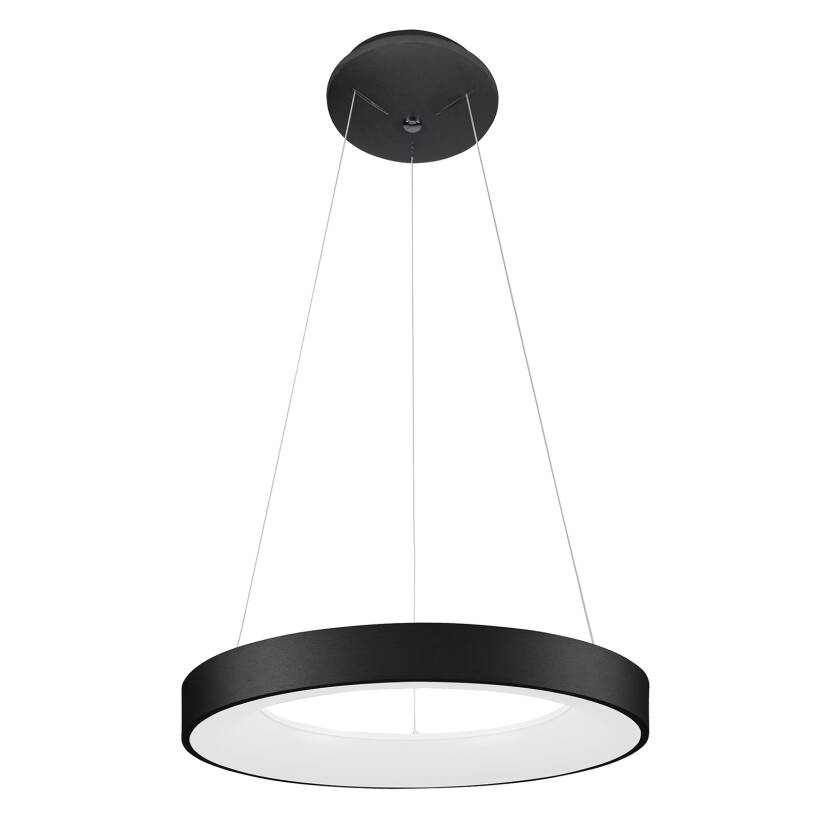 Italux Giulia 5304-840RP-BK-3 lampa wisząca czarna 48cm 3000K LED 40W 