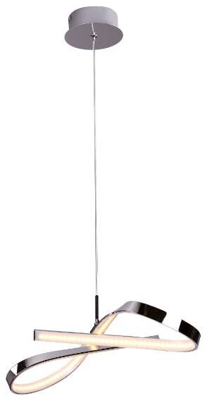 Maxlight INFINITY P0191 lampa wisząca metalowa skręcona oprawa nowoczesna 1x14W LED 3000K 45cm