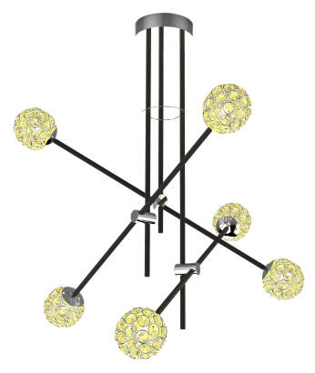 Apeti PAKSOS A0032-360 lampa wisząca kryształy 6XG9