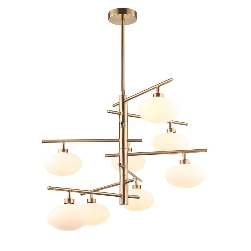 Italux lampa wisząca Fiorenzo MDM3661-8 BRO+W kolor mosiężny 