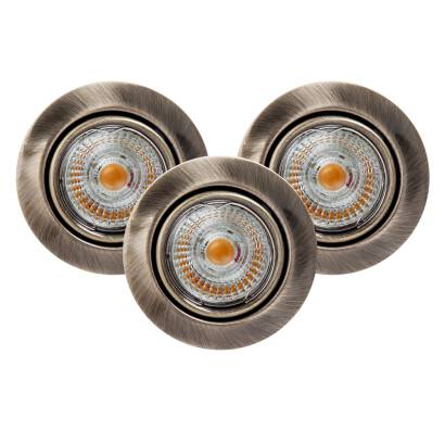 Spot Light 2601311 Ledsdream Round oprawa wpuszczana zestaw 3 sztuki 3xLED GU10 5W IP20 9cm