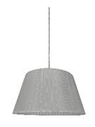 Candellux TIZIANO 31-27085 lampa wisząca abażur stożkowy z tkaniny srebrnej 1X60W E27 37 cm