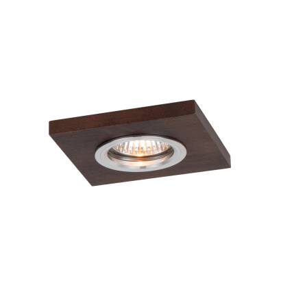 Spot Light 2515176 Vitar Wood Square oprawa do wbudowania orzech 1xGU10 LED 5W IP20 9,5cm