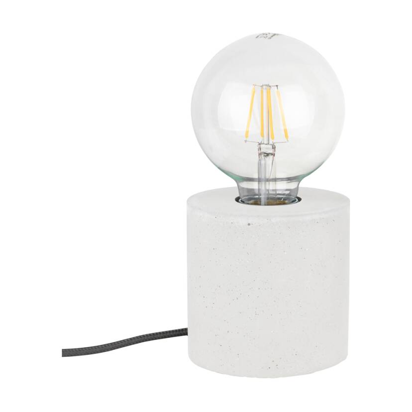 Spot Light 6070937 Strong Round lampa stołowa beton biały 1xE27 25W 10cm